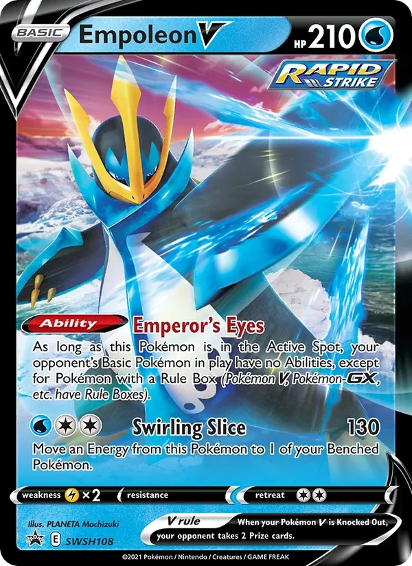 Carte Pokémon Empoleon V SWSH108 SWSH Black Star Promos