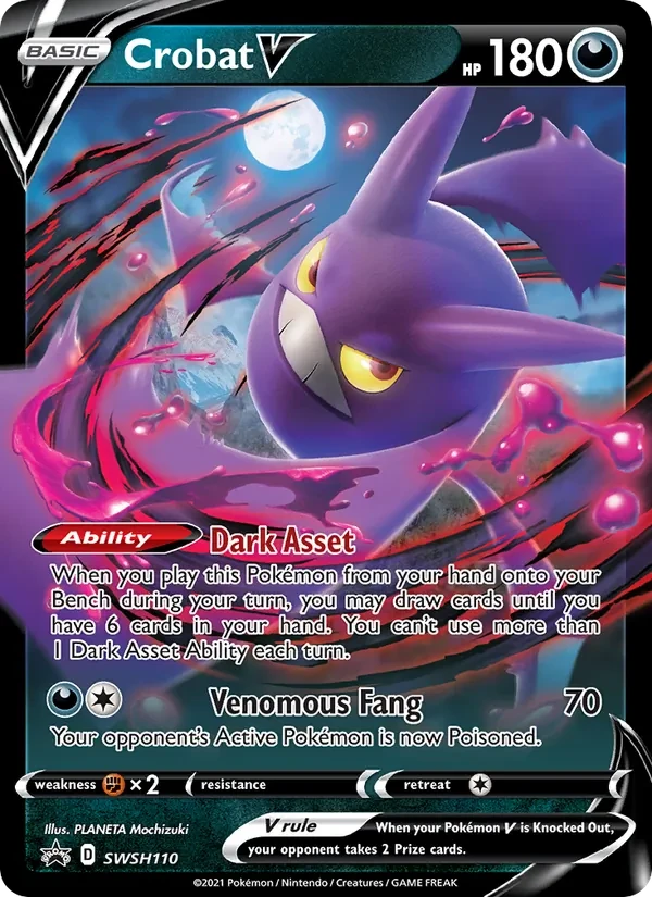 Crobat V SWSH110 SWSH Black Star Promos Pokémon card