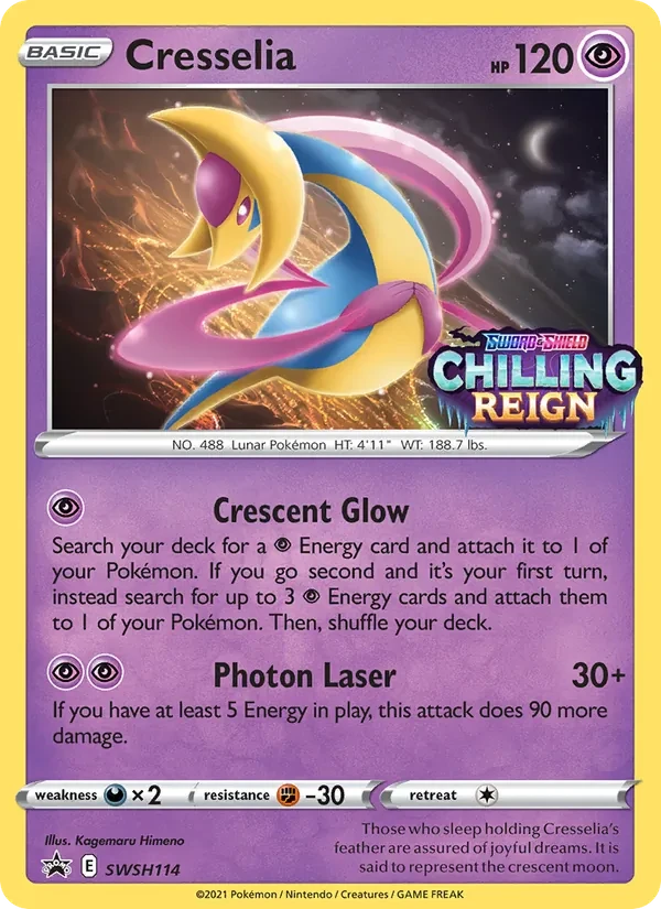 Cresselia SWSH114 SWSH Black Star Promos Pokémon Karte