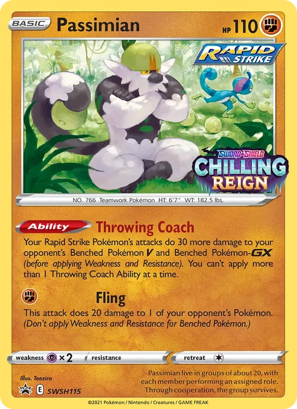 Passimian SWSH115 SWSH Black Star Promos Pokémon card