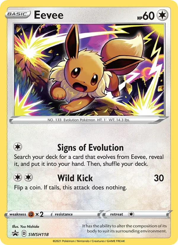 Eevee SWSH118 SWSH Black Star Promos Pokémon card