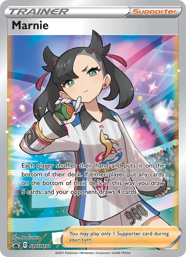 Carte Pokémon Marnie SWSH121 SWSH Black Star Promos