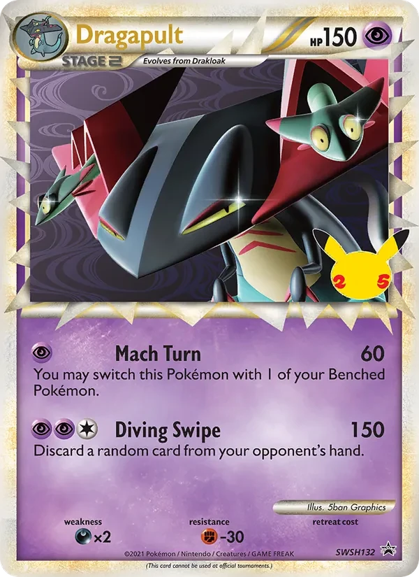 Dragapult SWSH132 SWSH Black Star Promos Pokémon Karte