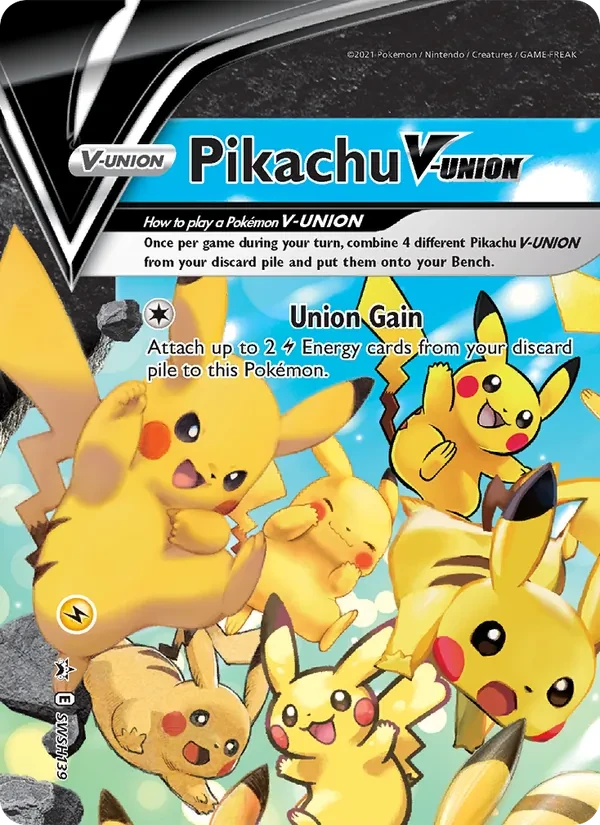 Carta Pokémon Pikachu V-UNION SWSH139 SWSH Black Star Promos