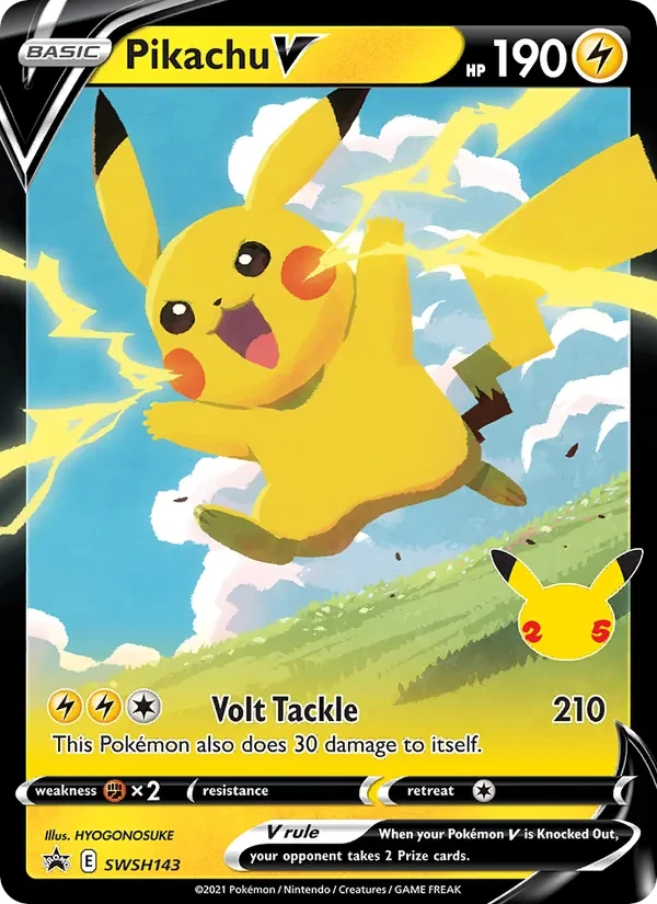Pikachu V SWSH143 SWSH Black Star Promos Pokémon card