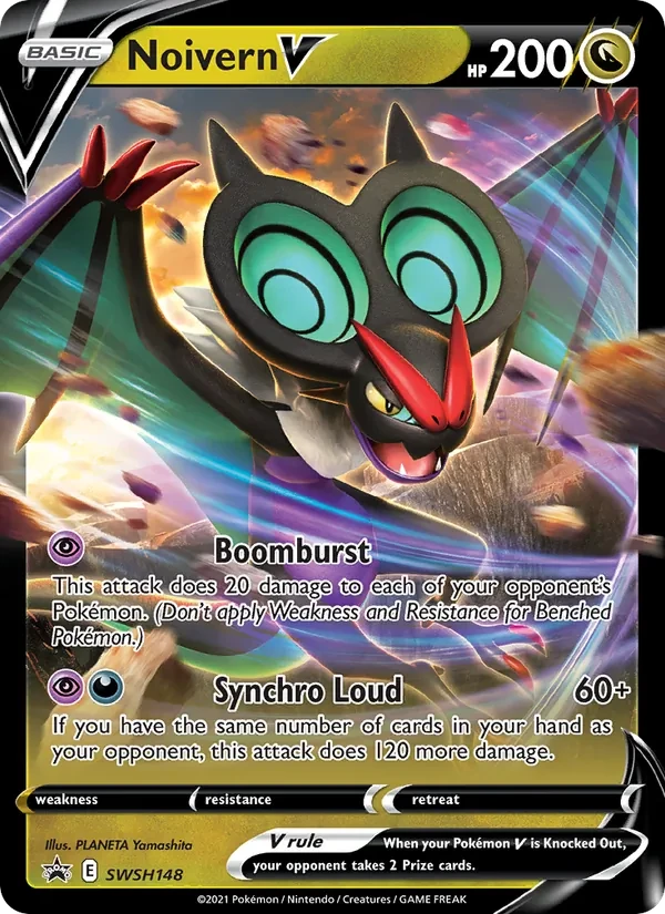 Noivern V SWSH148 SWSH Black Star Promos Pokémon kaart