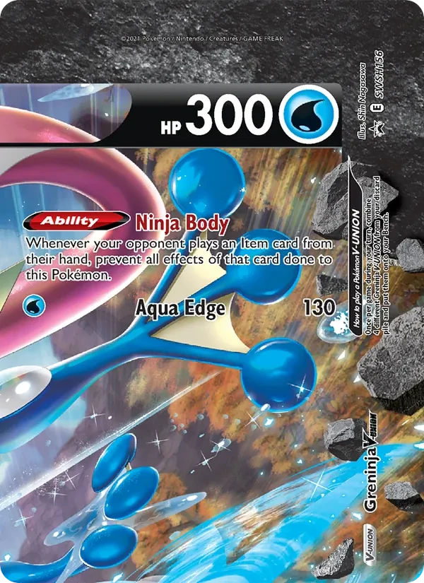 Greninja V-UNION SWSH156 SWSH Black Star Promos Pokémon Karte