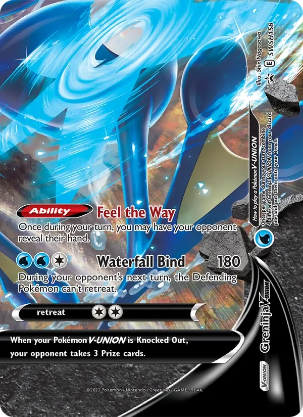 Carte Pokémon Greninja V-UNION SWSH158 SWSH Black Star Promos
