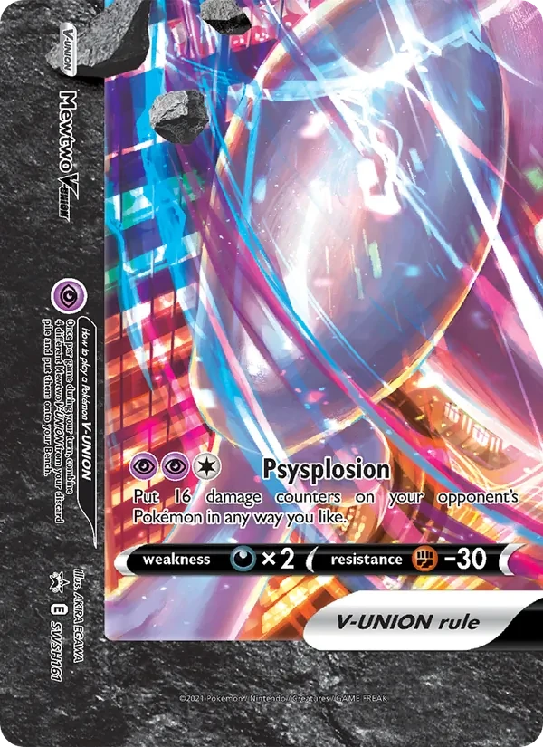 Mewtwo V-UNION SWSH161 SWSH Black Star Promos Pokémon card