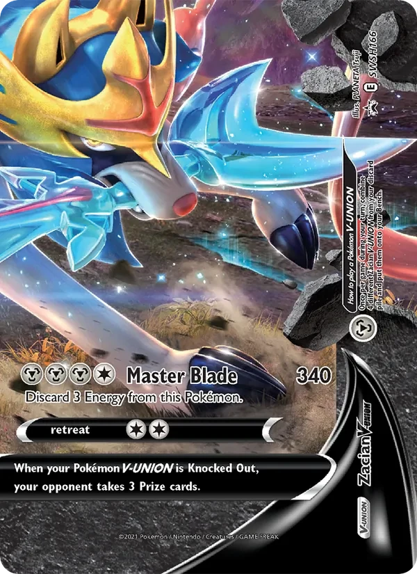 Zacian V-UNION SWSH166 SWSH Black Star Promos Pokémon card
