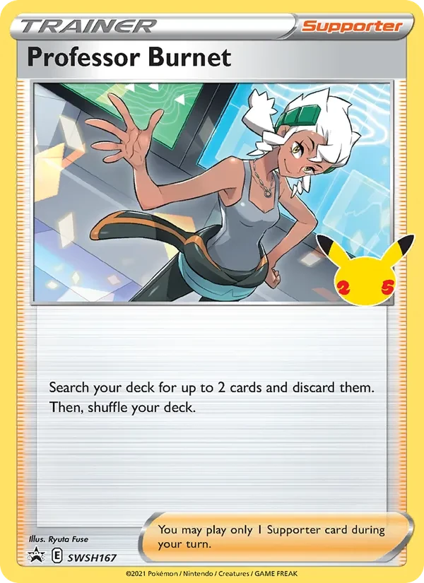 Carte Pokémon Professor Burnet SWSH167 SWSH Black Star Promos