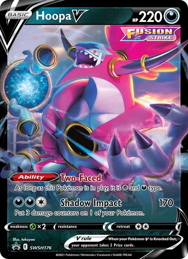 Carte Pokémon Hoopa V SWSH176 SWSH Black Star Promos