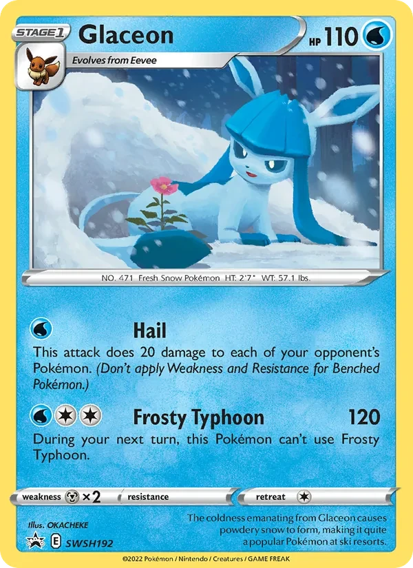 Glaceon SWSH192 SWSH Black Star Promos Pokémon card