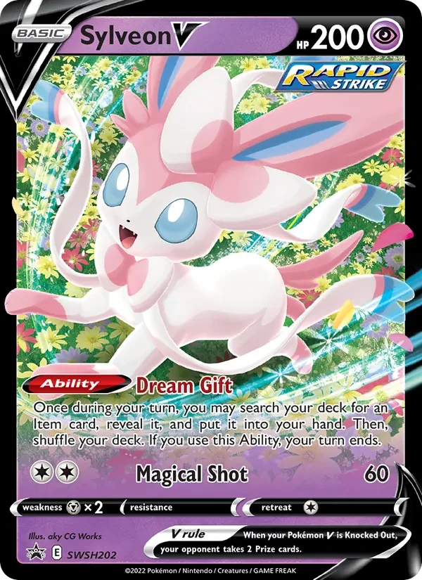 Carte Pokémon Sylveon V SWSH202 SWSH Black Star Promos