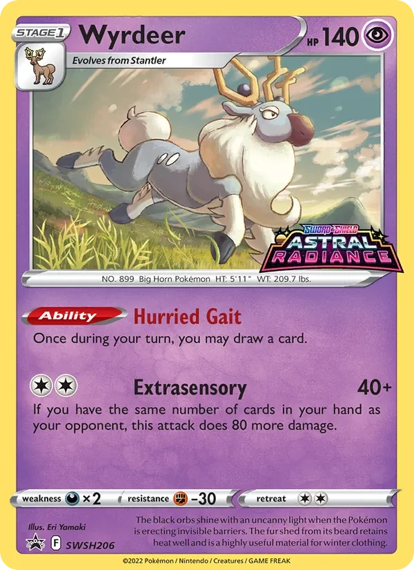 Wyrdeer SWSH206 SWSH Black Star Promos Pokémon kaart