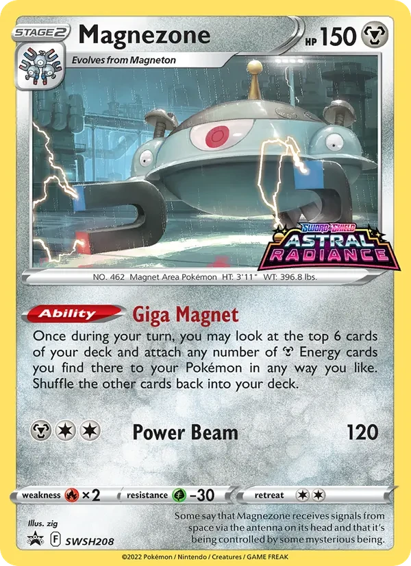 Magnezone SWSH208 SWSH Black Star Promos Pokémon kaart