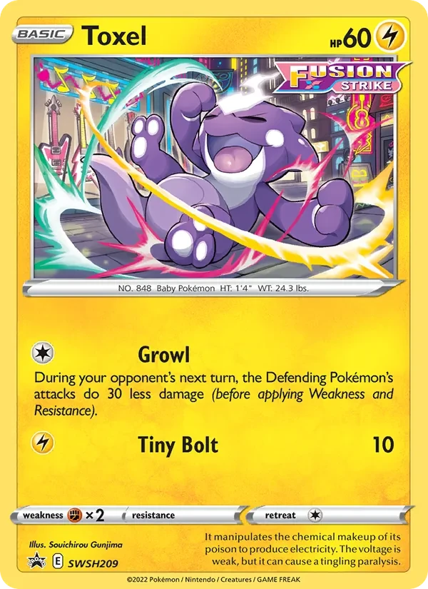 Carta Pokémon Toxel SWSH209 SWSH Black Star Promos