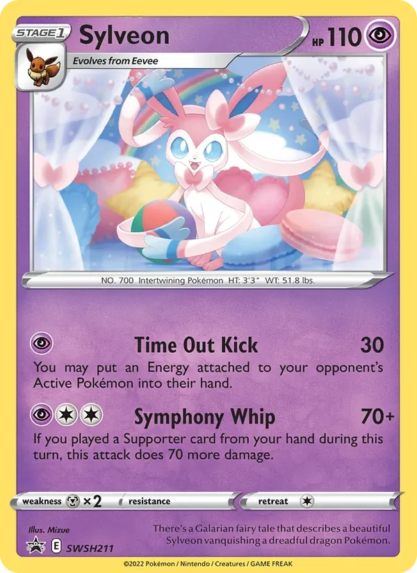 Sylveon SWSH211 SWSH Black Star Promos Pokémon kaart