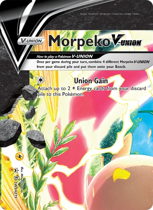 Morpeko V-UNION SWSH215 SWSH Black Star Promos Pokémon card