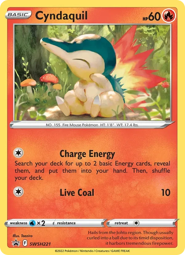 Carte Pokémon Cyndaquil SWSH221 SWSH Black Star Promos