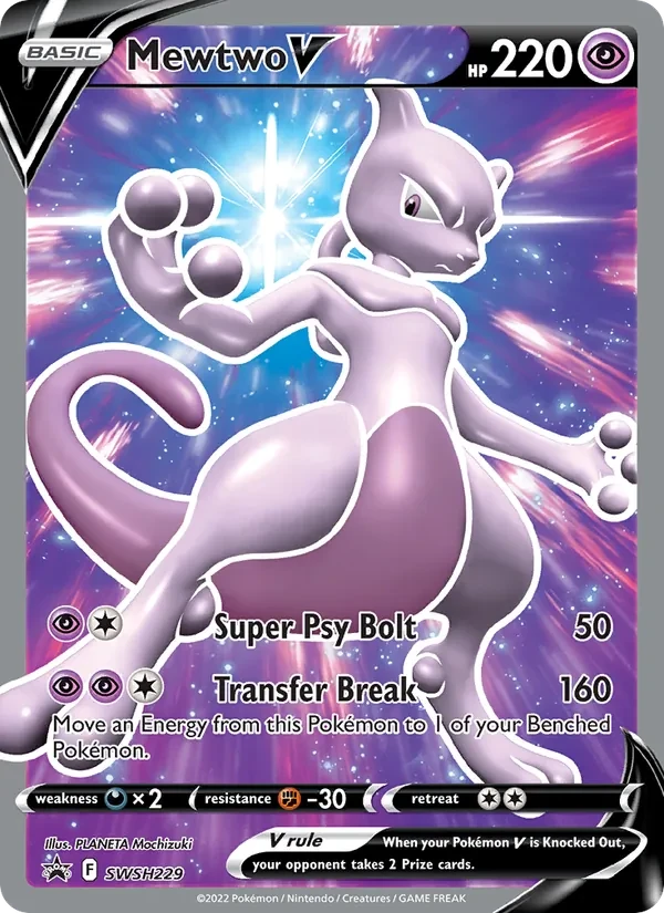 Mewtwo V SWSH229 SWSH Black Star Promos Pokémon Karte