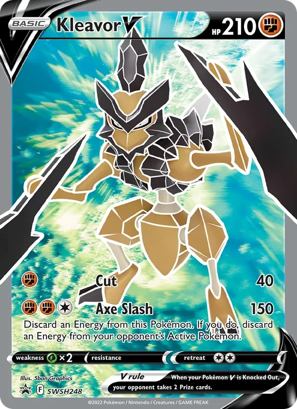 Carte Pokémon Kleavor V SWSH248 SWSH Black Star Promos
