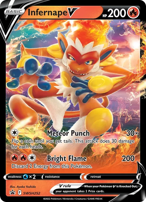 Carte Pokémon Infernape V SWSH252 SWSH Black Star Promos