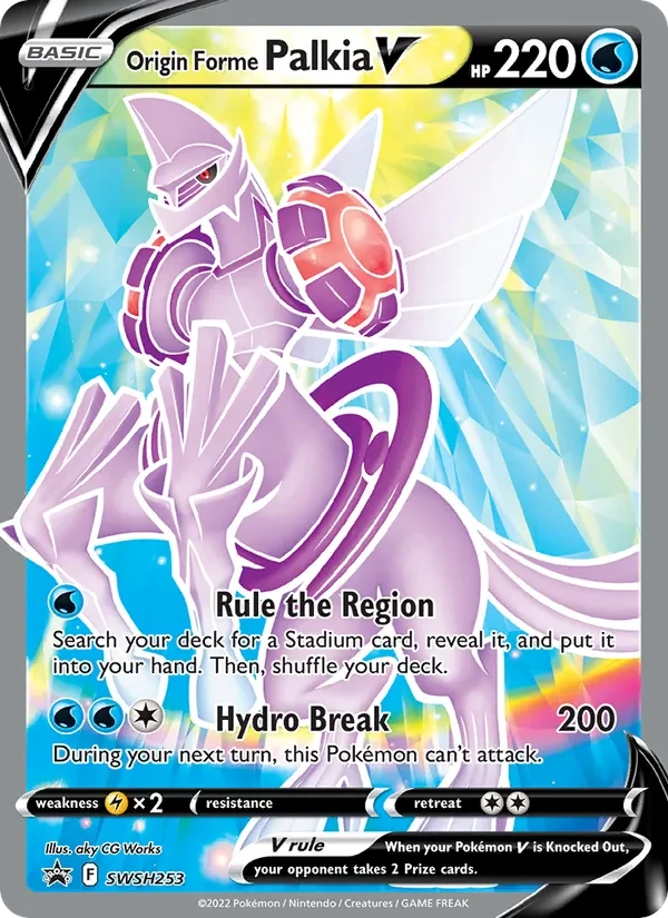 Origin Forme Palkia V SWSH253 SWSH Black Star Promos Pokémon card