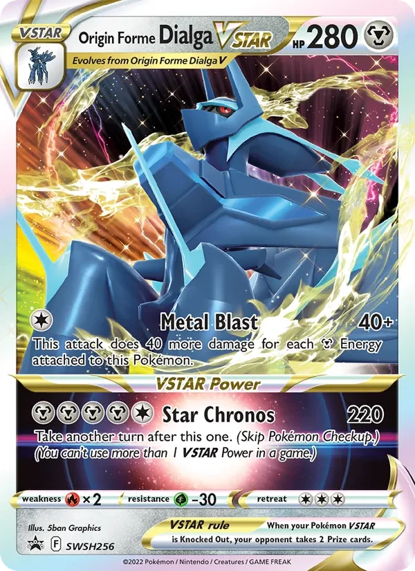 Carta Pokémon Origin Forme Dialga VSTAR SWSH256 SWSH Black Star Promos