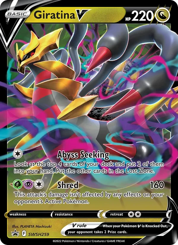 Giratina V SWSH259 SWSH Black Star Promos Pokémon kaart