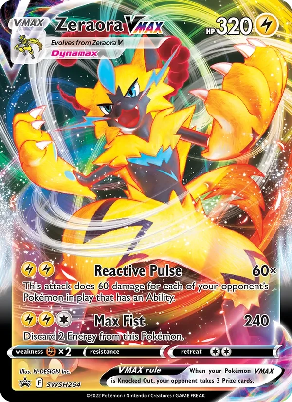 Zeraora VMAX SWSH264 SWSH Black Star Promos Pokémon card