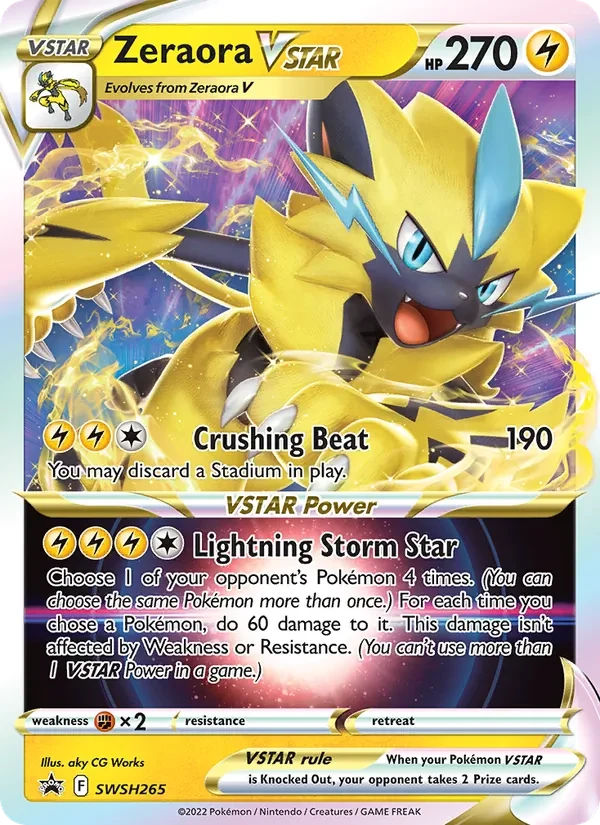 Zeraora VSTAR SWSH265 SWSH Black Star Promos Pokémon Karte