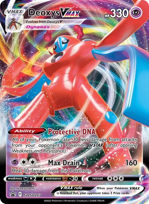Deoxys VMAX SWSH267 SWSH Black Star Promos Pokémon card