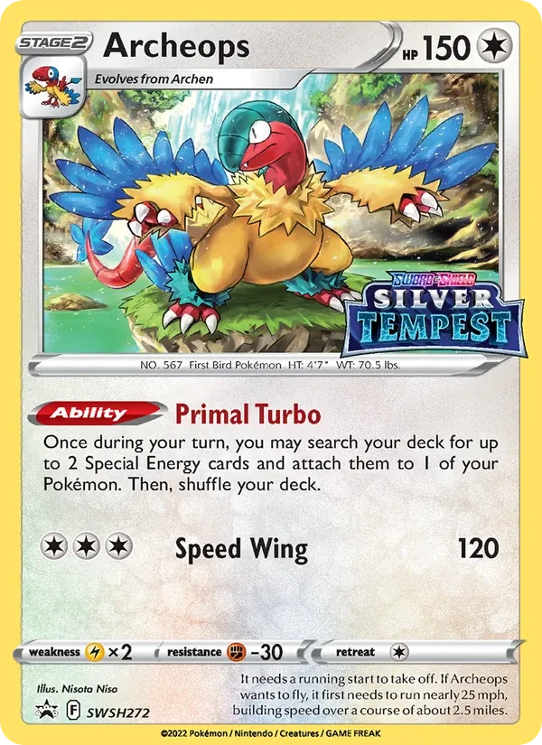 Archeops SWSH272 SWSH Black Star Promos Pokémon card