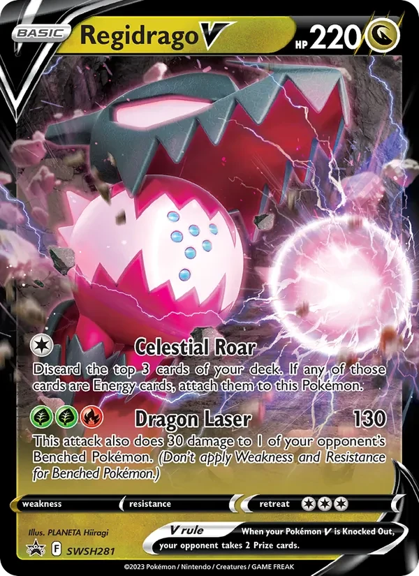 Regidrago V SWSH281 SWSH Black Star Promos Pokémon card