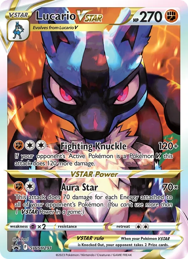 Lucario VSTAR SWSH291 SWSH Black Star Promos Pokémon kaart