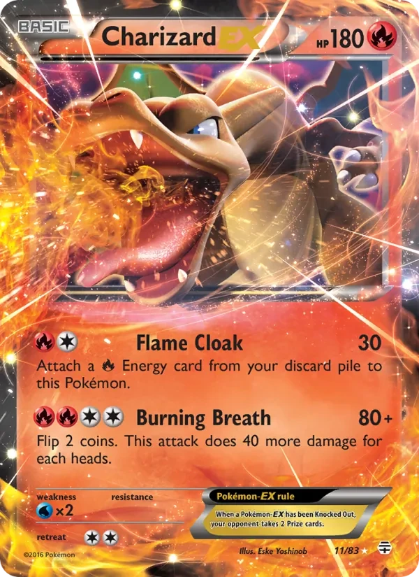 Charizard EX 11/83 Generations Pokémon card