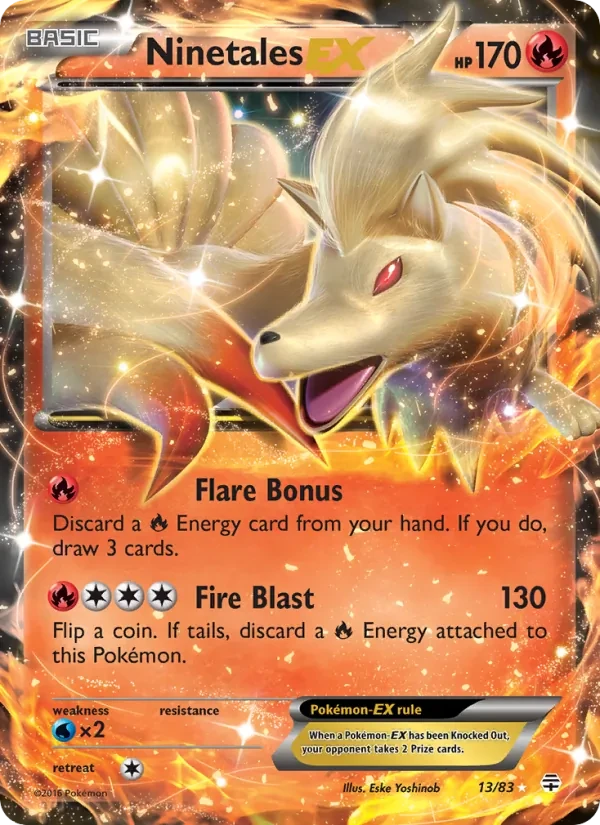 Ninetales EX 13/83 Generations Pokémon card