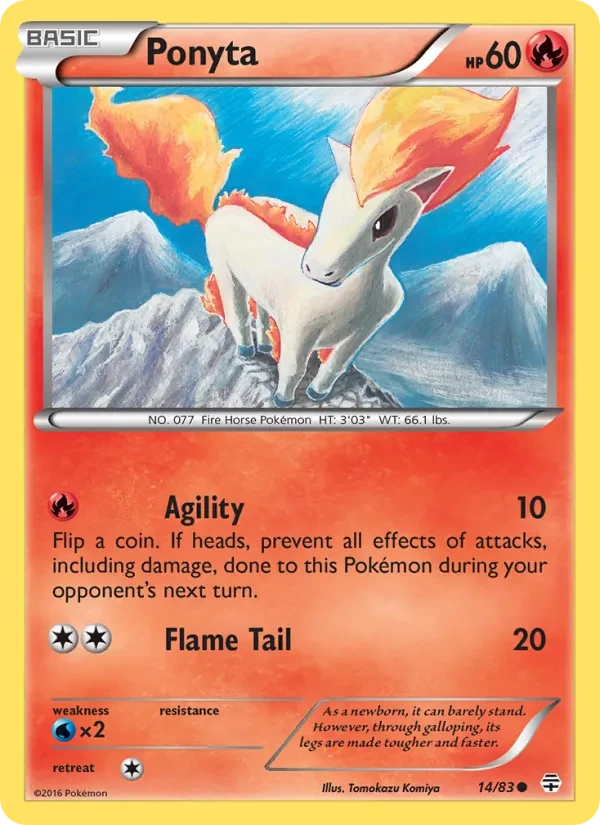 Ponyta 14/83 Generations Pokémon card