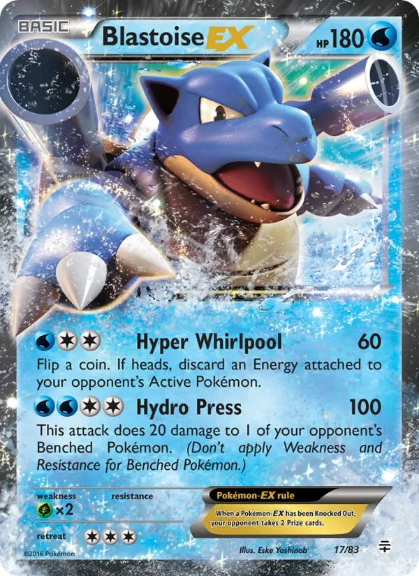 Blastoise EX 17/83 Generations Pokémon card