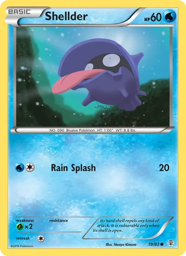 Shellder 19/83 Generations Pokémon card