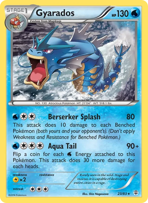 Gyarados 23/83 Generations Pokémon card