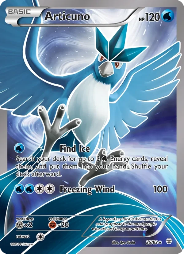 Articuno 25/83 Generations Pokémon card