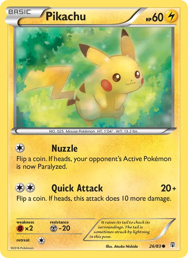 Pikachu 26/83 Generations Pokémon card