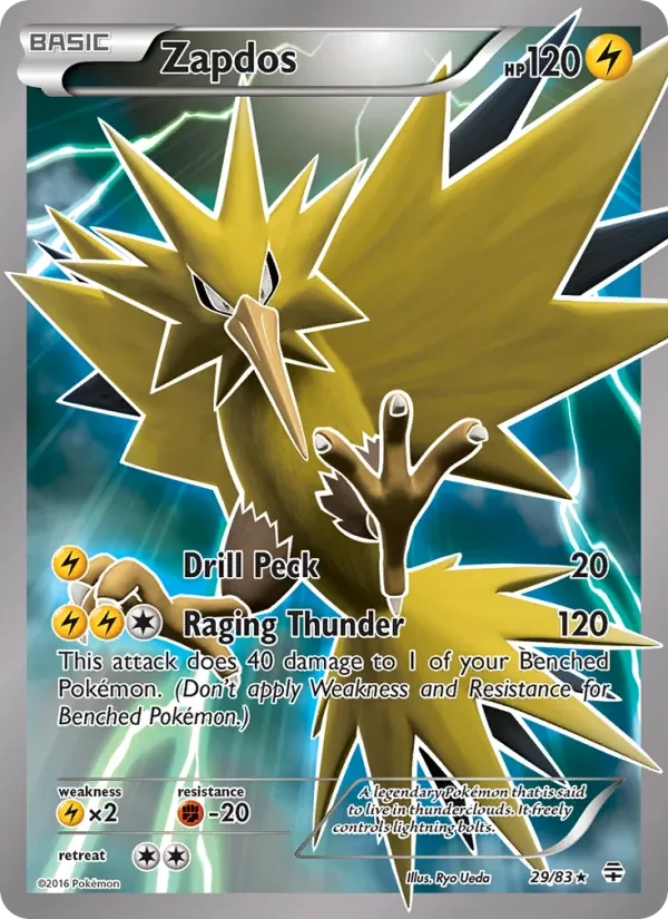 Zapdos 29/83 Generations Pokémon card