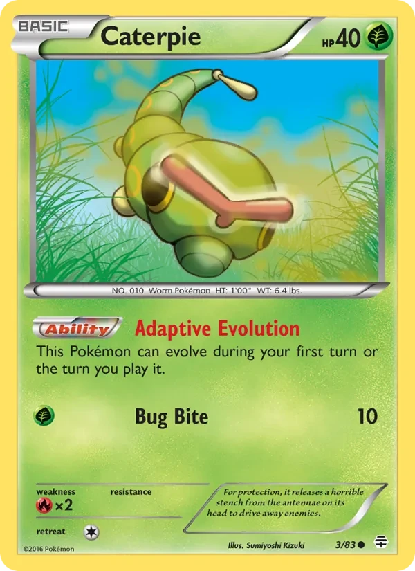 Caterpie 3/83 Generations Pokémon card