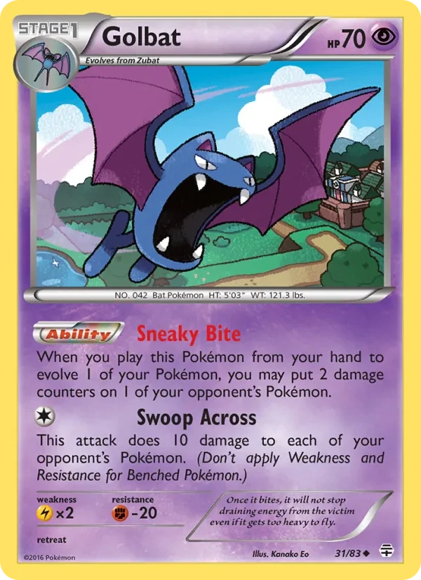 Golbat 31/83 Generations Pokémon card