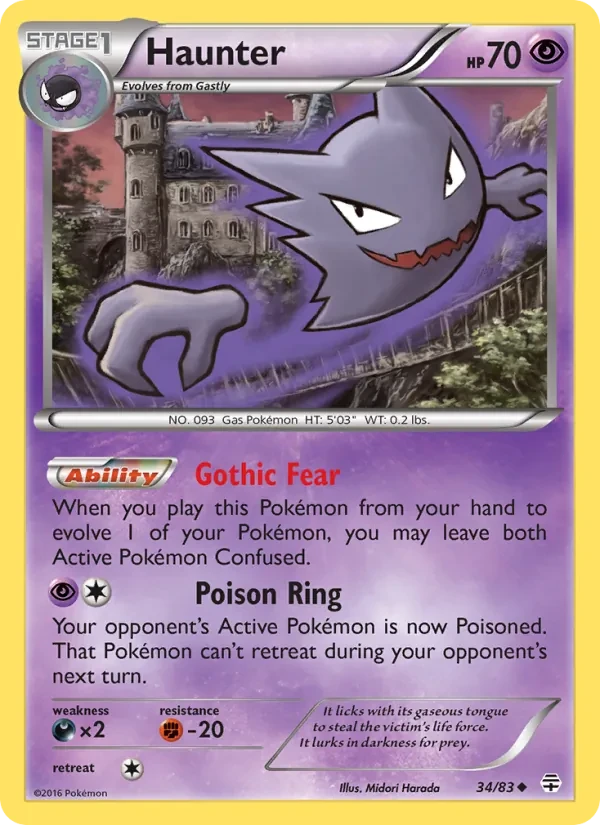 Haunter 34/83 Generations Pokémon card