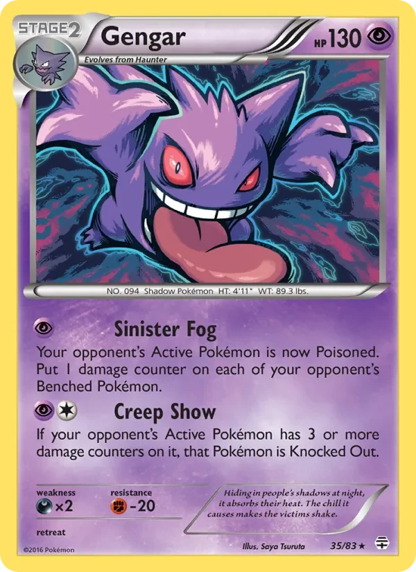 Gengar 35/83 Generations Pokémon card