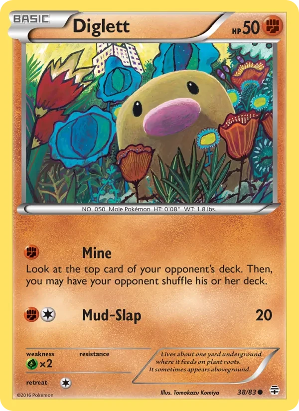 Diglett 38/83 Generations Pokémon kaart